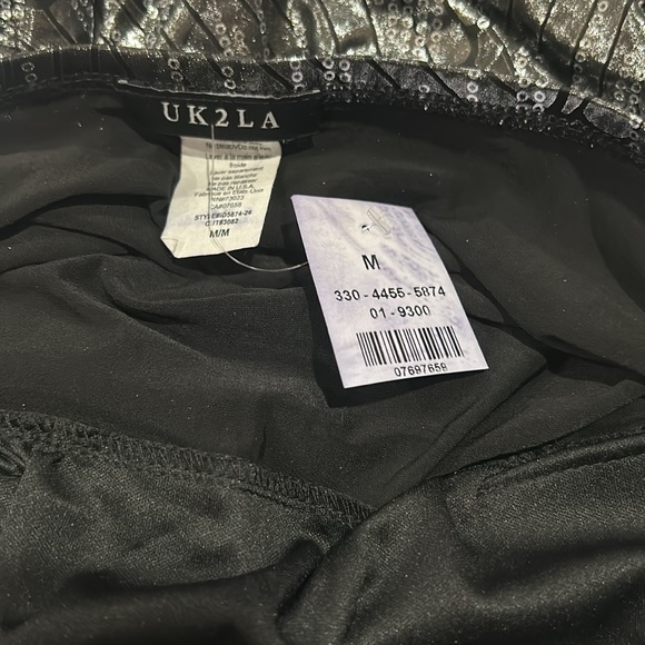 Strapless shiny Dress women’s Size Medium - Picture 6 of 6